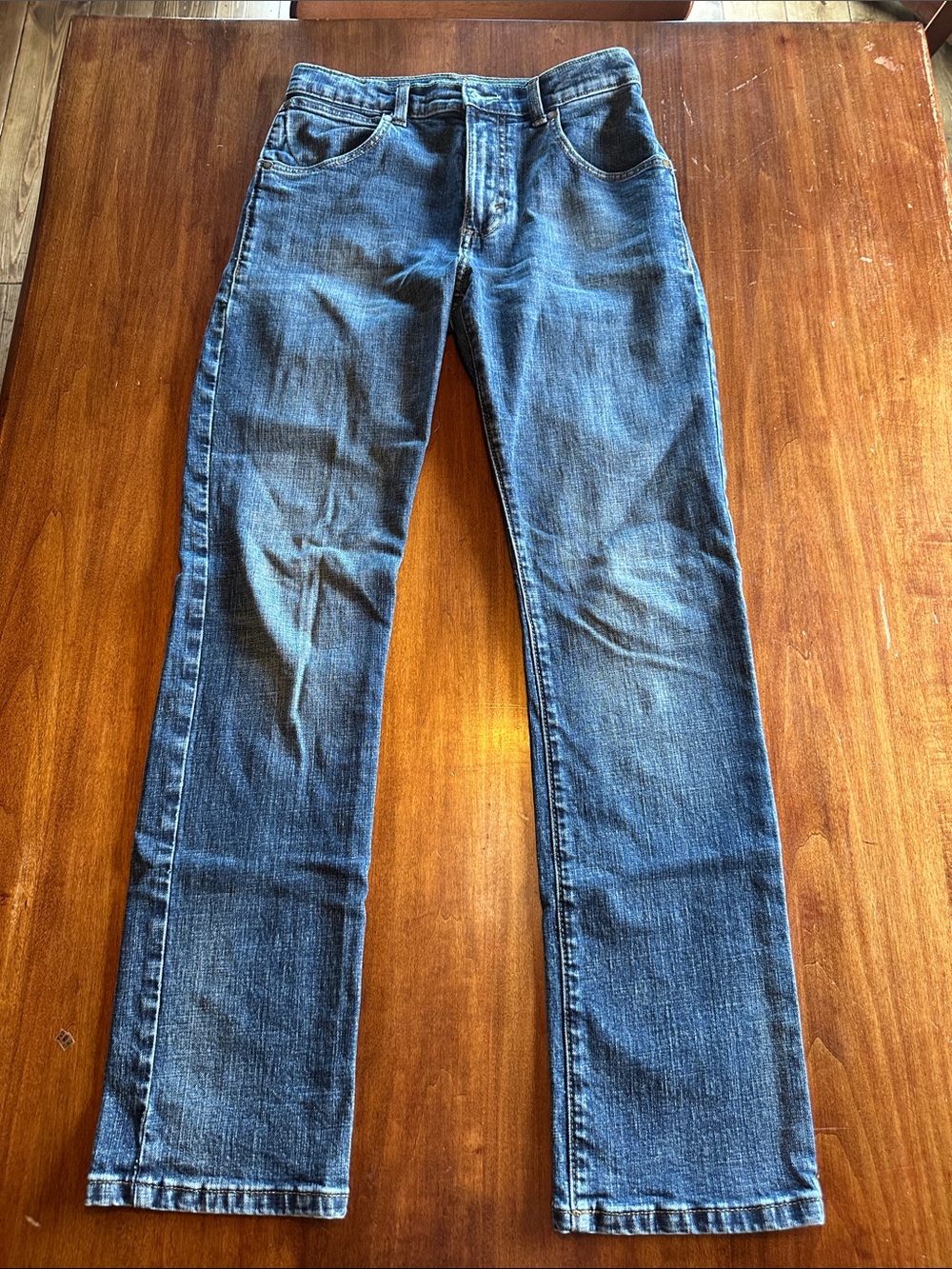 Wrangler Retro Boys Dark Blue Straight Jeans